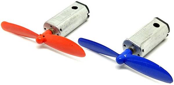 INVENTO 2PCS N50 3.7V - 7.4V Mini Drone DC Motor 10x12x25mm 21000 RPM + 2Pcs 50mm Propeller for Airplane Helicopter Drones Toy Car Robot DIY Electroni...