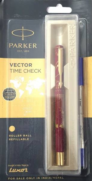 PARKER TIME CHECK ROLLER BALL PEN SET (RED) Roller Ball Pen