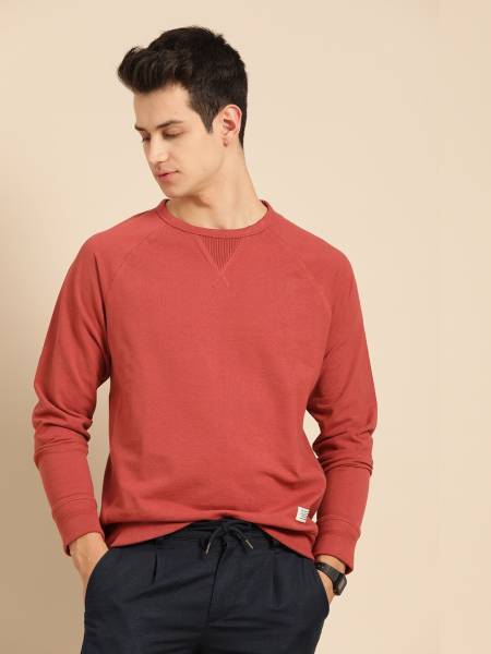 Mr Bowerbird Full Sleeve Solid Men Sweatshirt