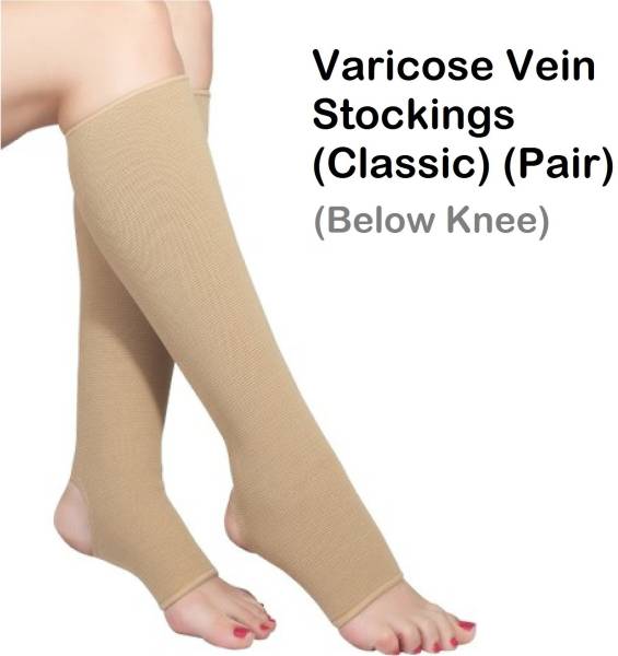 SAMSON Varicose vein Stocking (Classic Pair) Below Knee-For Pain