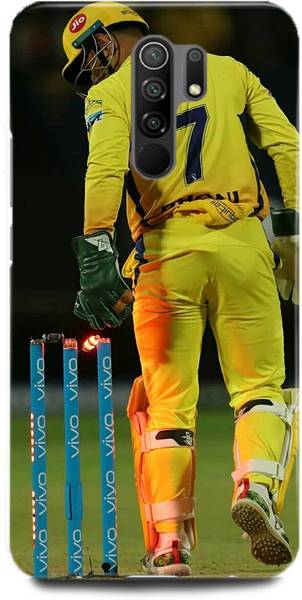 FIKORA Back Cover for Redmi 9 Prime/,MS,Dhoni,Ms,Dhoni,7,Mahendra,Singh,Dhoni,India,Cricket,India,player,