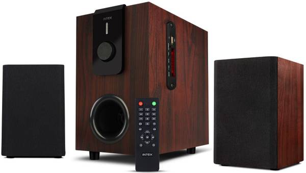 Intex 2.1 Choral TUFB OS 40 W Bluetooth Home Theatre  (Black and Brown, 2.1 Channel)