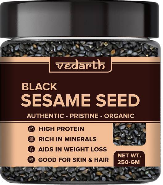 Vedarth Organic Black Sesame Seed Healthy Super Food Black Sesame Seeds