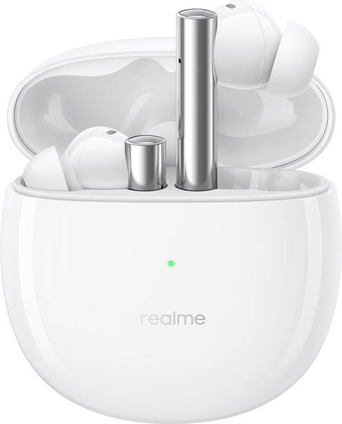realme Buds Air 2 with Active Noise Cancellation (ANC) Bluetooth Headset  (Closer White, True Wireless)