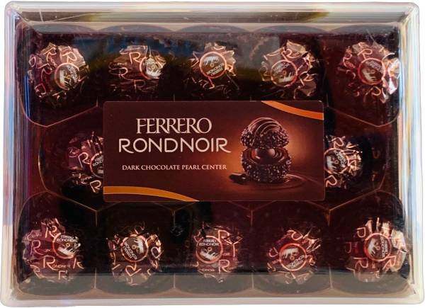 FERRERO ROCHER Rondnoir Dark Chocolate Pearl Center Truffles 14pcs 138g Truffles