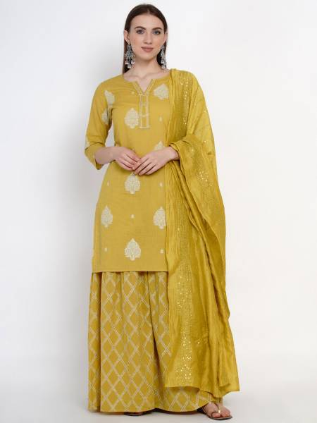 YURI'S Women Kurta Sharara Set