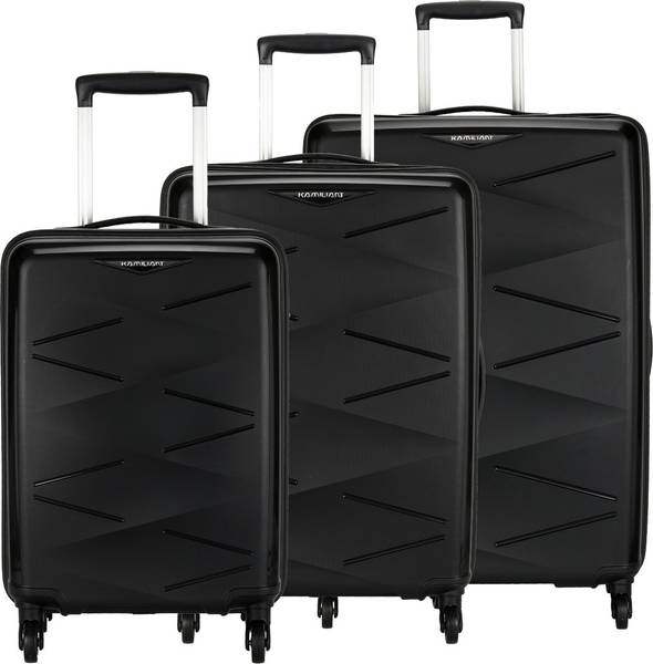 Kamiliant by American Tourister TRIPRISM SPINNER 3PC SET BLACK Cabin & Check-in Set - 30 inch