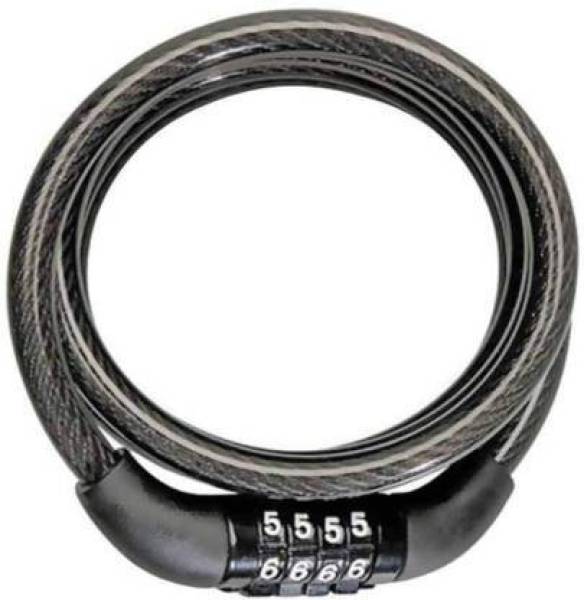 Protos India.Net Cycle 4 Digit Lock High Security Anti-Thief Bicycle Bike Cable Lock Combination Lock