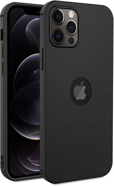 vmt stock Back Cover for iPhone 12 & iPhone 12 Pro (Black) soft silicone case cover