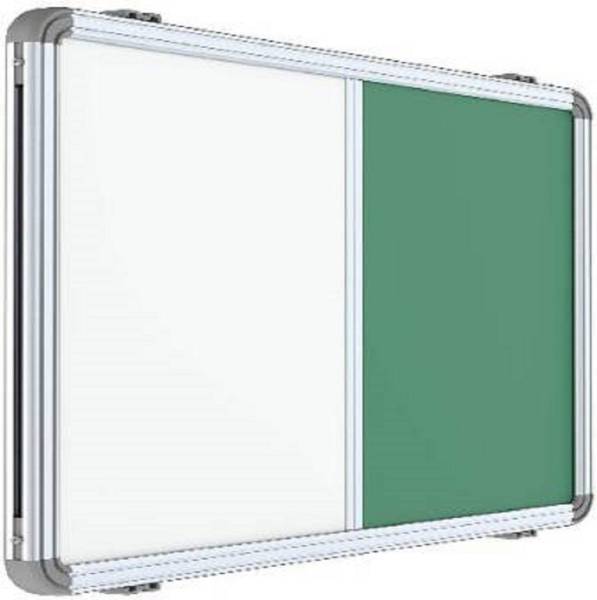 Naygt Combination board magnetic board white and Soft Board Bulletin Board for Home, Kids, Office and School, Heavy-Duty Aluminium Frame (White, Green...