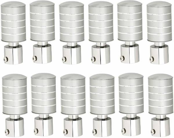 tajhardwaregallery Silver Rod Rail Bracket, Curtain Knobs Metal