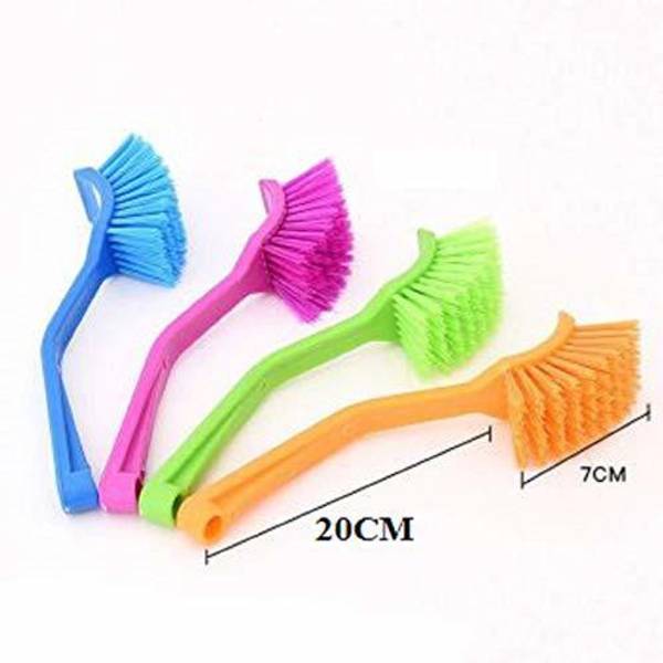 DOMUM Plastic Wash Basin/Toilet Seat Cleaning Brush 4.