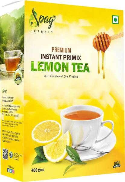 Spag HERBALS Premium Organic Lemon Instant Tea Box