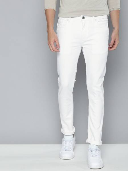 Mast & Harbour Skinny Men White Jeans