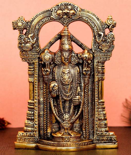Chhariya Crafts Tirupati Balaji, Sri Venkateswara Idol, Spiritual Home Decor Decorative Showpiece - 24 cm