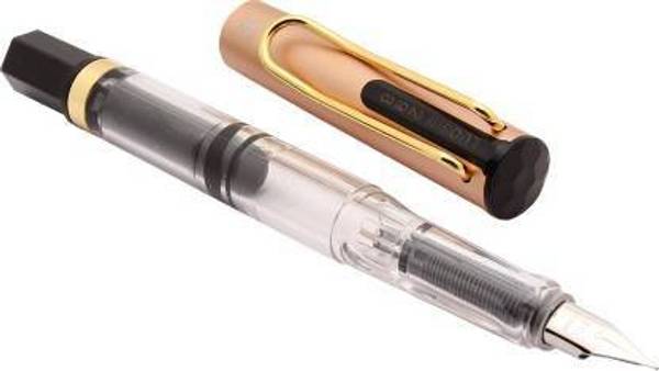 Luoshi izone 298 Piston Mechanism Safari Fountain Pen With Medium Nib & Golden Plated Trims Fountain Pen Fountain Pen