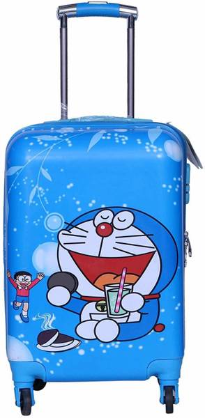 D's PARADISE Kids cartoon Doraemon 20 INCHES Travel Suitcase Trolley Bag for Girls & Boy's Cabin Suitcase - 20 inch