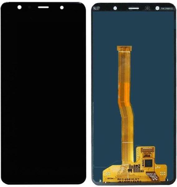 sparewala Super AMOLED Mobile Display for Samsung Galaxy A7(2018)-Blue(display glass combo folder)