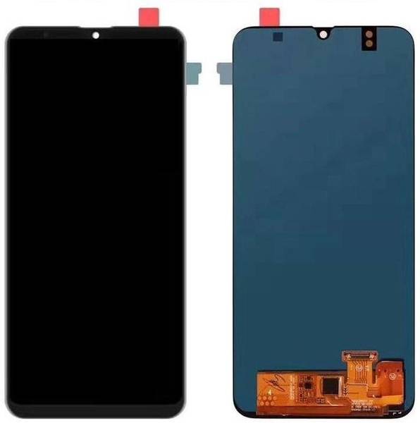 sparewala Super AMOLED Mobile Display for Samsung Galaxy A30s-Green(display glass combo folder)