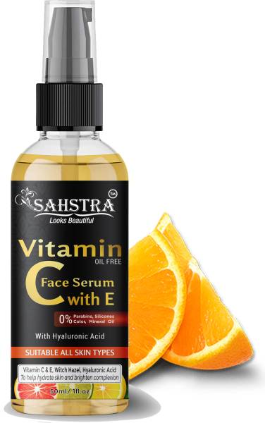 SAHSTRA Advance Complete Vitamin C Booster Serum 50 ml - 3 Days to Spotless, Bright Skin | Light Texture Formula & Non-Oily Face And Skin Serum (50 ml...