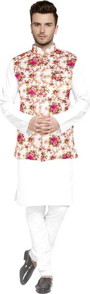 PARALLEL TIMES Men Kurta Pyjama Ethnic Jacket Set