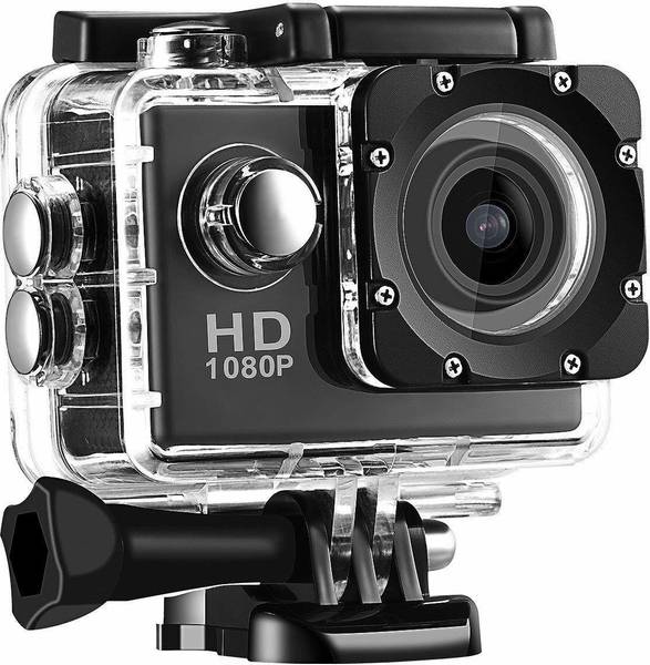 Elevea 1080P 1080p 12MP Sports Waterproof Camera with Micro SD Card Slot(12 years warranty) Sports and Action Camera