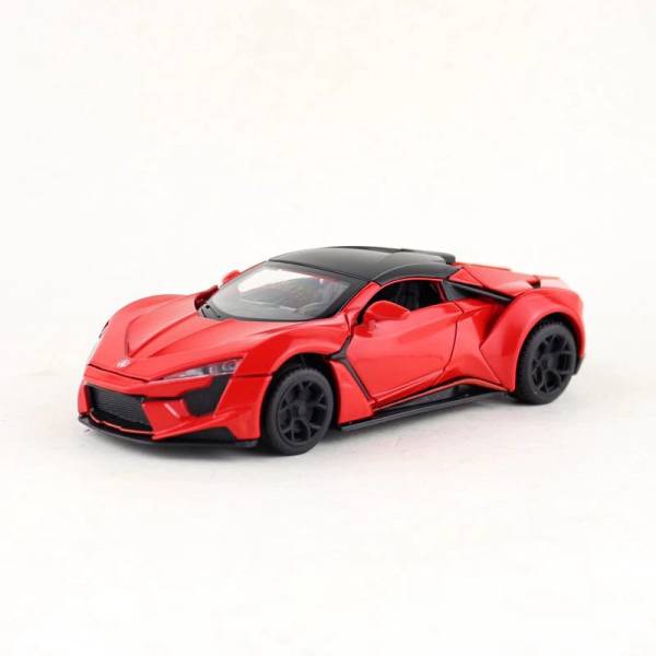 Nizomi Die Cast Metal Super Cars Hyper Model Luxurious 4 Wheel Openable Door Startup Sound Music With Blinking Headlights BackLight Accurat Color,Fini...