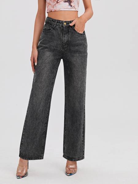 KOTTY Flared Women Black Jeans