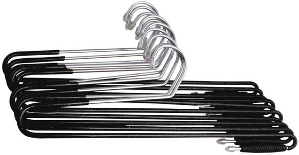 Flipkart SmartBuy Premium Non-Slip Stainless Steel Saree hanger with lower band lock - for Sarees, Trousers, Stoles, Scarfs Steel Saree Pack of 10 Han...