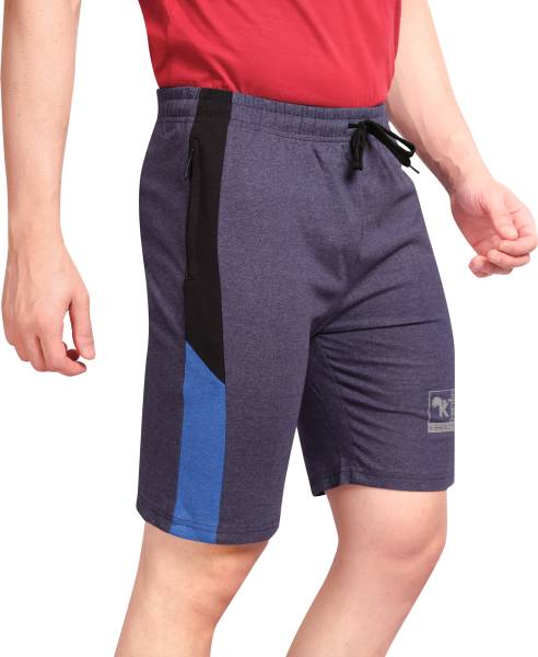 Solid Men Multicolor Basic Shorts