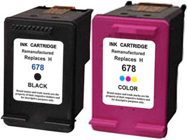 trendvision 678 COMBO Ink Cartridge For Use In HP DeskJet Ink Advantage 2515 / 1015 / 1018 / 1515 / 1518 / 2515 / 2545 / 2548 / 2645 / 2648 / 3515 / 3...