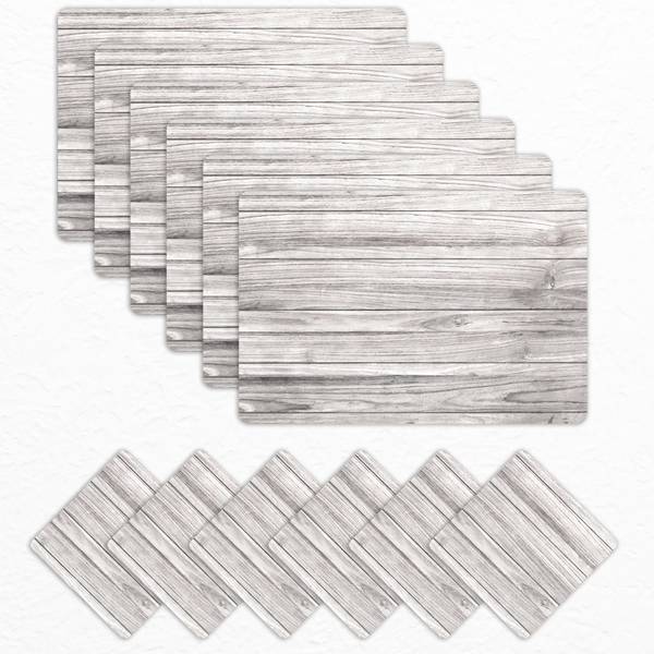 Matworks by Bathla Rectangular Pack of 6 Table Placemat