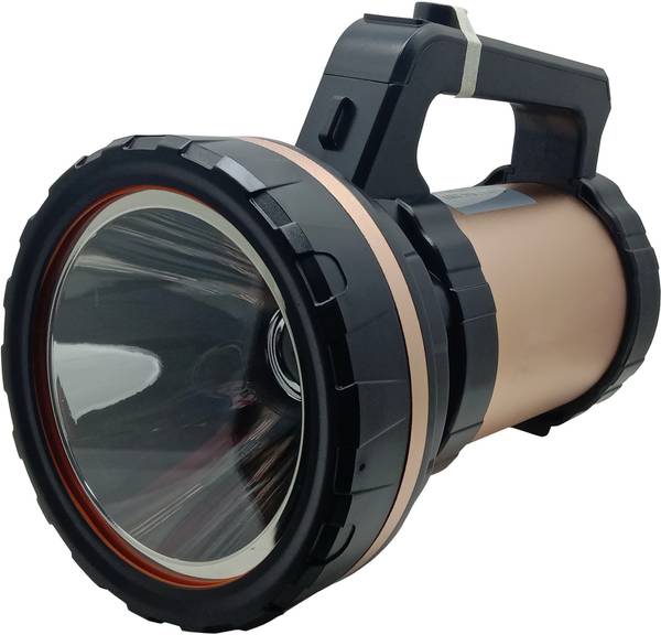 MitSales 2000 Meter Long Range Emergency Light With 125 W LED ,3 Modes ,Solar Charging ,Aluminium Body ,2 In 1 Mobile Charging Wire ,USB Socket With C...