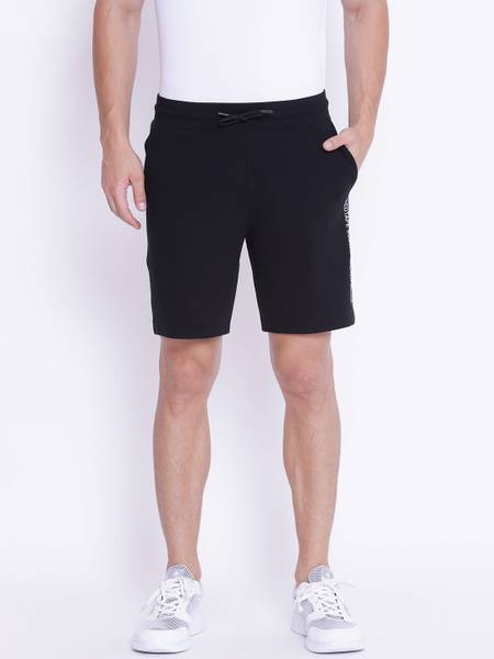 RED TAPE Solid Men Black Sports Shorts