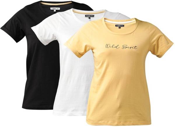 Roadster Solid Women Round Neck Yellow T-Shirt