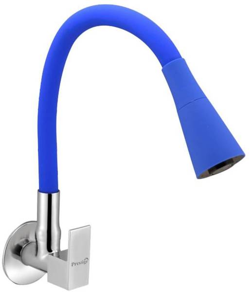 Prestige Orion Flexo SmartBuy Flexible Sink Faucet - Flxo Play (With 360 Degree Flexible Silicon Hose & Dual Flow Pattern) Cold Water Tap Blue Pillar ...