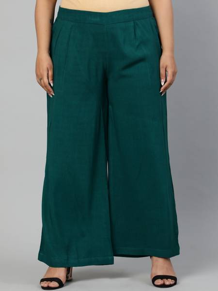 Jaipur Kurti Regular Fit Women Green Trousers