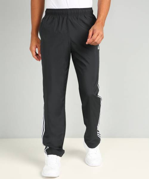 ADIDAS Solid Men Black Track Pants Price History