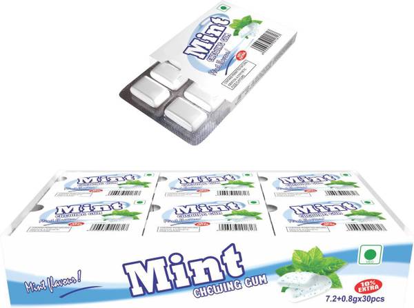 HUGS Mouth Freshener Chewing Gum Mint Flavour 30pcs Mint Chewing Gum