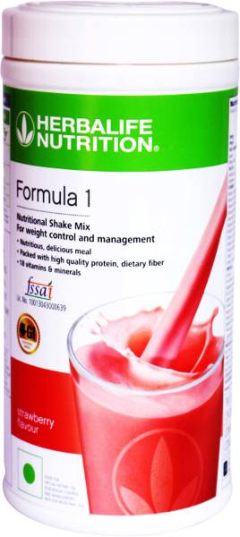 HERBALIFE Formula 1 Nutritional Shake Mix - Strawberry Flavor For Weight Management Plant-Based Protein