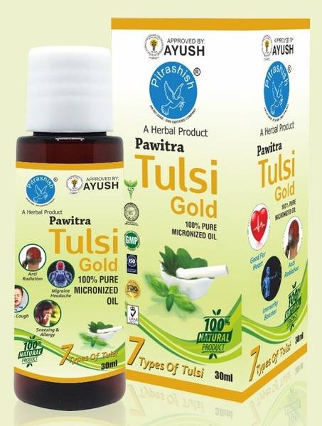 Pitrashish Tulsi Drops, 30 ml (Pawitra Tulsi Gold)