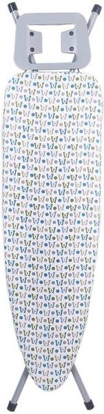 Tidy Homz Nile Portable Ironing Board with Folded Legs & Height Adjustable Legs - Build In Press Holder - Cover with Foam Pad - Butterfly Design Ironing Board