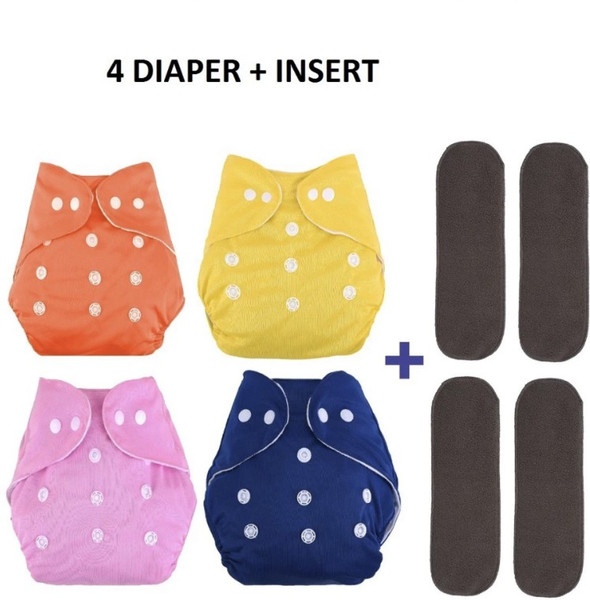 Jaydison All New Trendy Cool Look Daily Use Reusable Adjustable Washable Multicolour Diaper Cover Nappy With Insert / Liner For Baby New Born To 2 Year