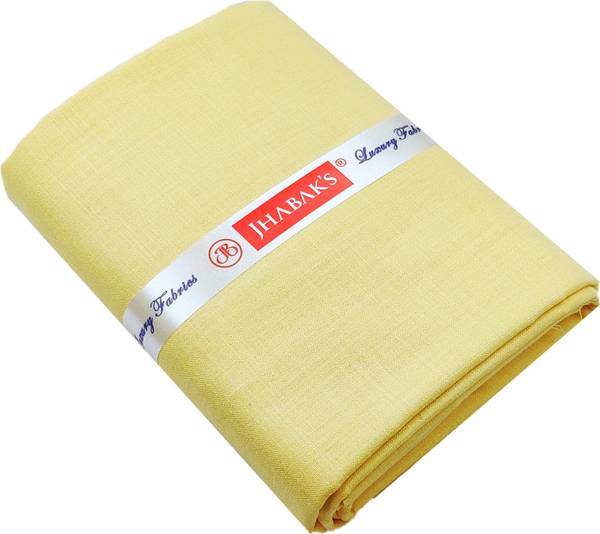 JHABAK'S Cotton Blend Solid Shirt Fabric