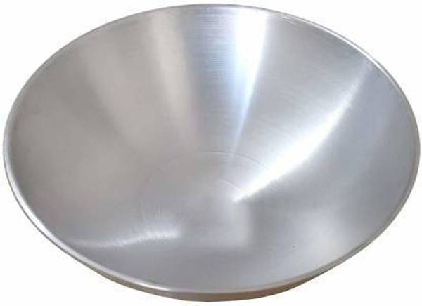 Super HK Aluminium Kadai/Frying Pan for Cooking, Aluminium Fry Kadhai/Pan for Kitchen (Without Handle) Kadhai 33 cm diameter 2.4 L capacity