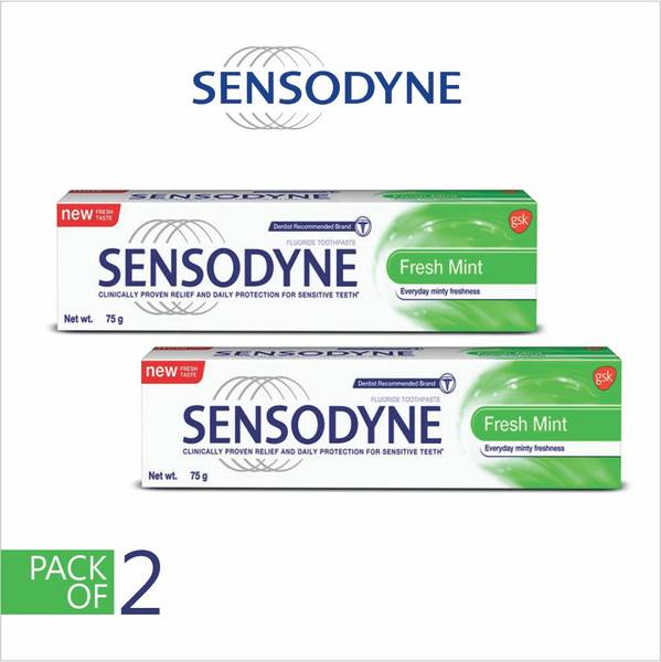 SENSODYNE (PACK OF 2 ) IMPORTED FRESH MINT TOOTHPASTE Toothpaste