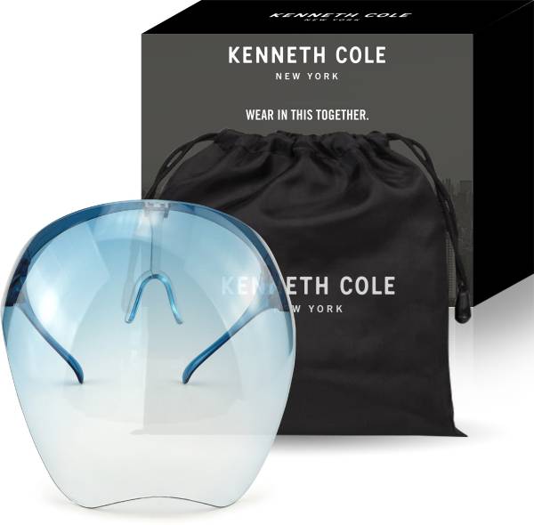 Kenneth Cole KCFSHLDBLU Gogglestyle Face Shield with 180 Safety Coverage Unisex Protective Safety Visor