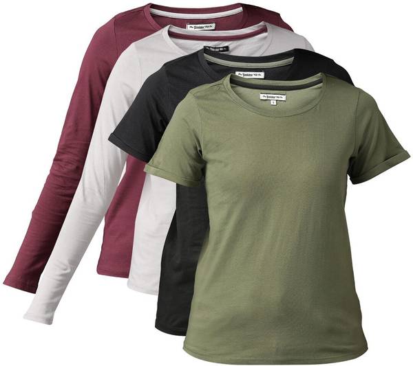 Roadster Solid Women Round Neck Multicolor T-Shirt