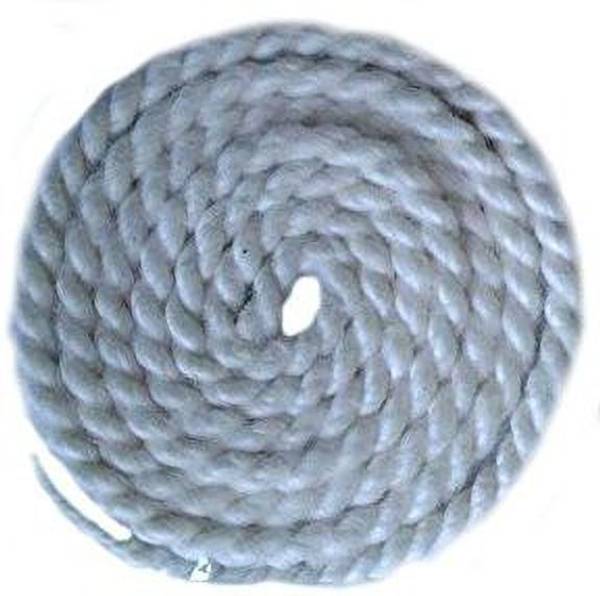 Om Phool Batti Long Akhand Batti, White - Pack of 12 Cotton Wick