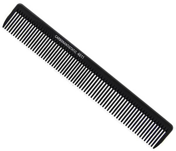 Verceys Black Carbon Comb Barber Comb Fiber Cutting Comb 7 Inches Fine Tooth Hairdressing Styling Combs Heat Resistant Combs for Salon and Home Use